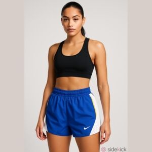 Nike women's Dri-Fit lined blue running shorts size medium